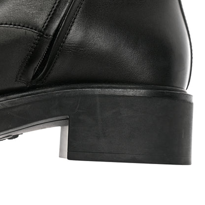 Gucci Flores Calfskin Nappa Matelasse GG 40mm Ankle Boots 37.5 Black 9 of 11