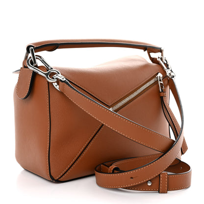 Loewe Calfskin Small Puzzle Bag Tan 3 of 10