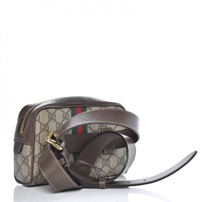Gucci GG Supreme Monogram Web Small Ophidia Belt Bag 95 38 Dark Brown 3 of 10