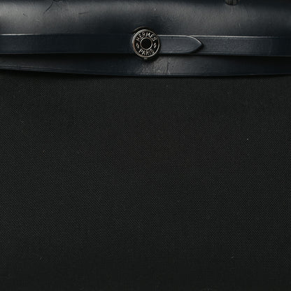 Hermes Military Toile Vache Hunter Herbag Zip PM 31 Bleu Marine 5 of 11