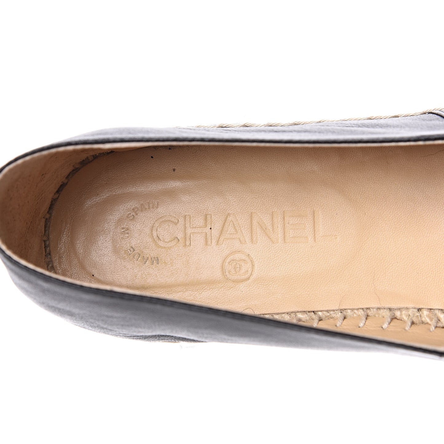 Lambskin CC Espadrilles 41 Black