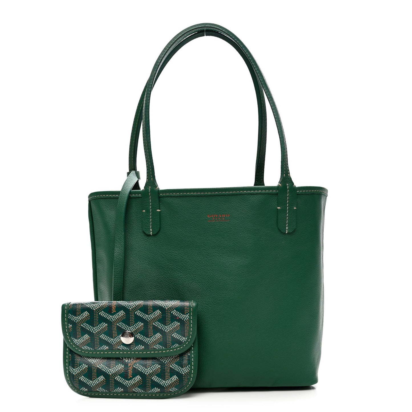 Goyardine Reversible Mini Anjou Green