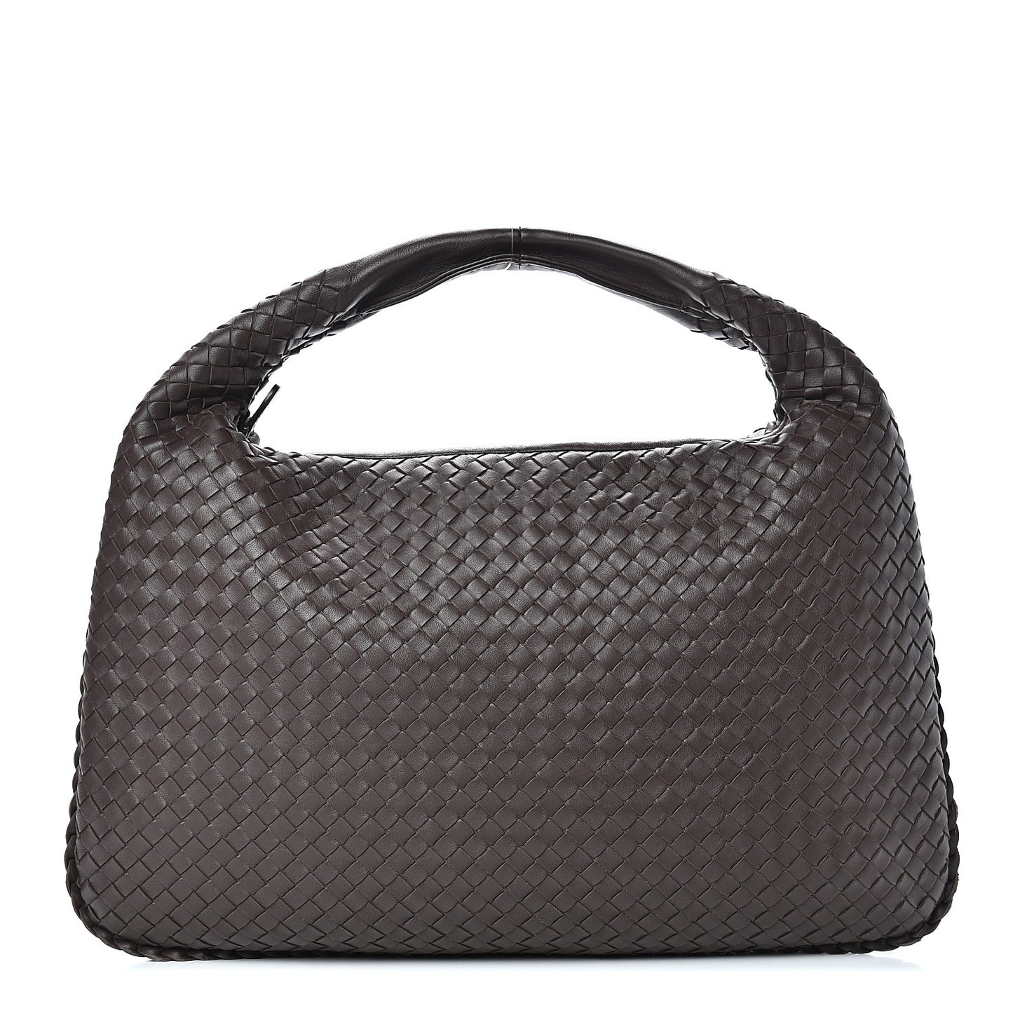 Nappa Intrecciato Large Veneta Hobo Ebano