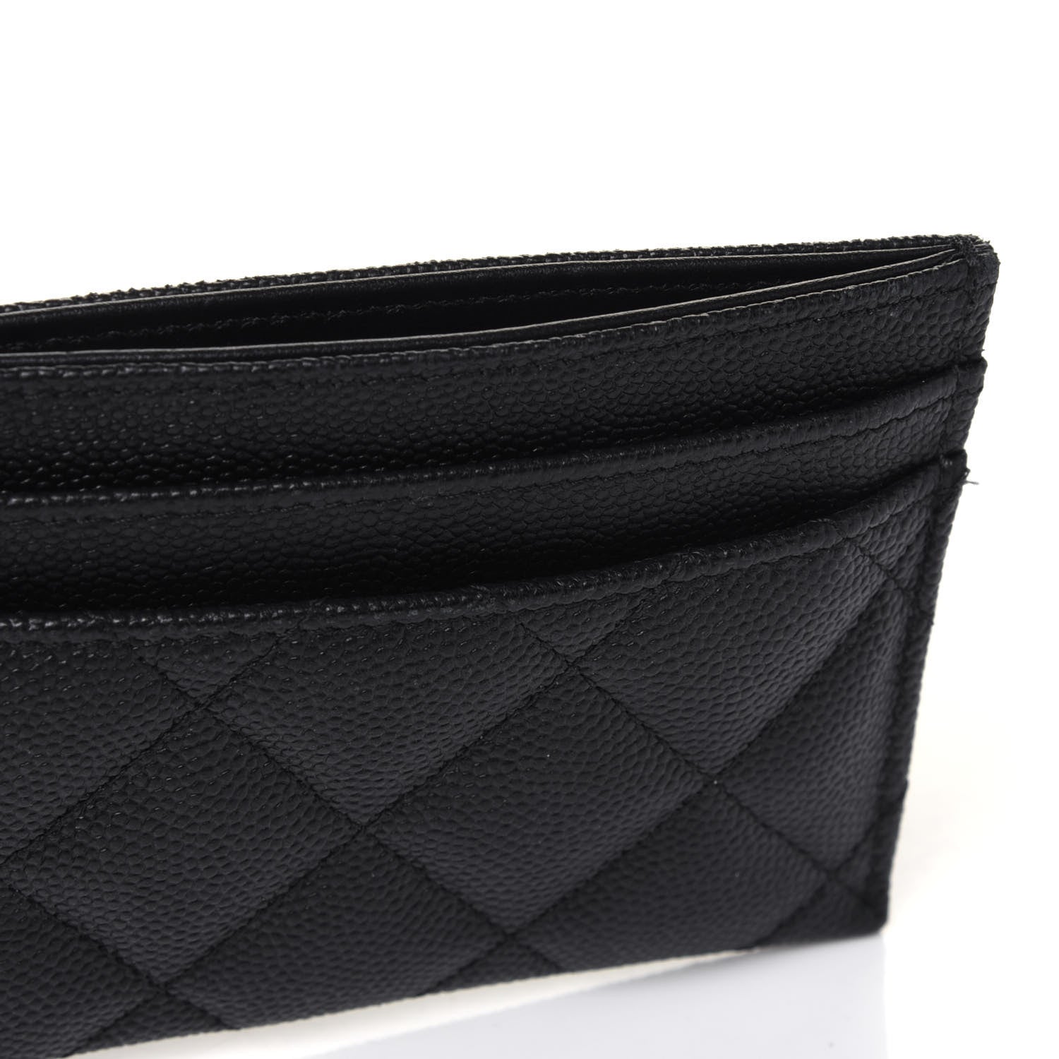 Chanel Caviar Quilted Vintage Mademoiselle Card Holder Black 15 of 16