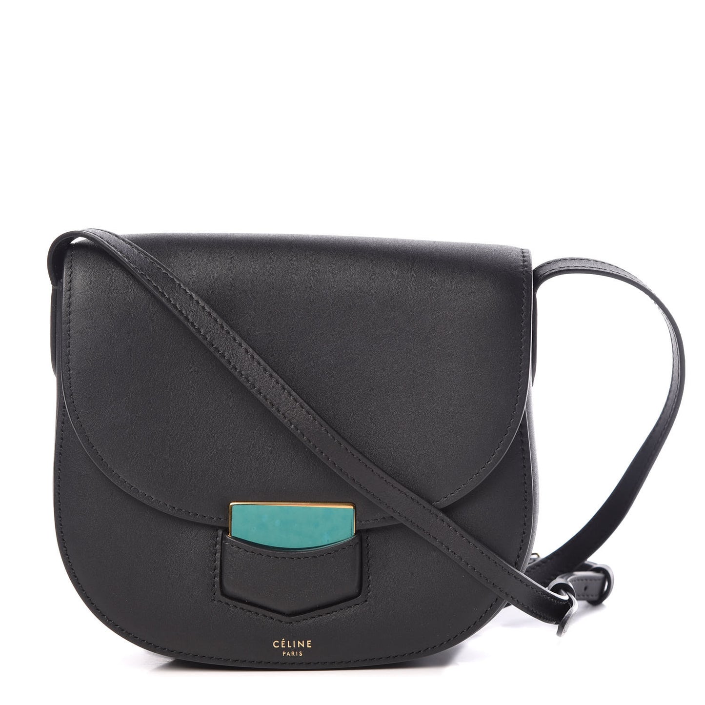 Smooth Calfskin Small Trotteur Black