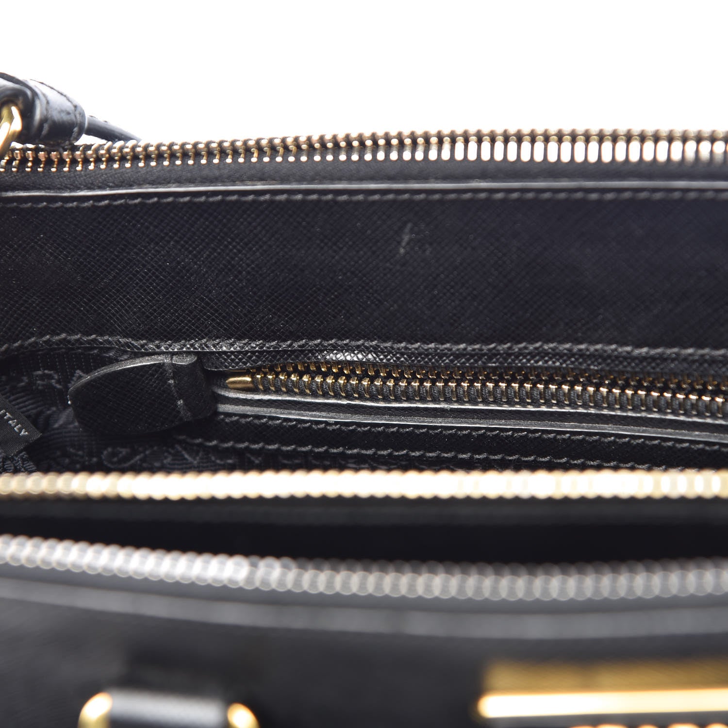 Prada Saffiano Medium Galleria Double Zip Tote Black 10 of 13