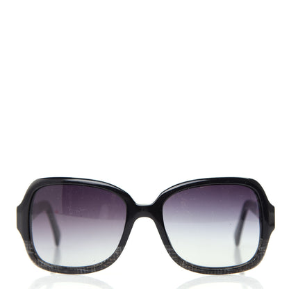 Chanel Acetate Tweed Effect CC Sunglasses 5177 Black 2 of 8