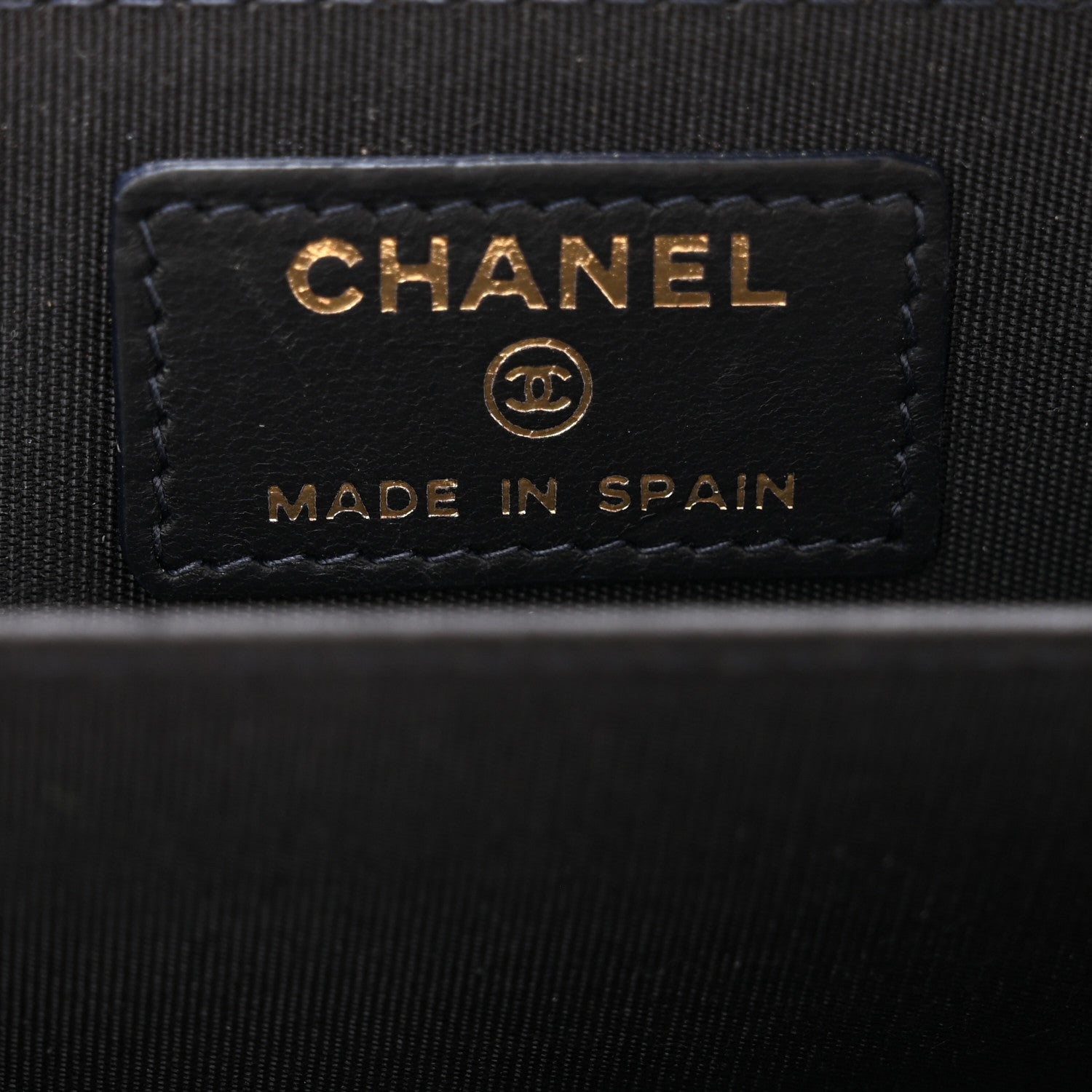 Chanel Lambskin Quilted Zip Around Boy Coin Purse Wallet Navy 8 of 11