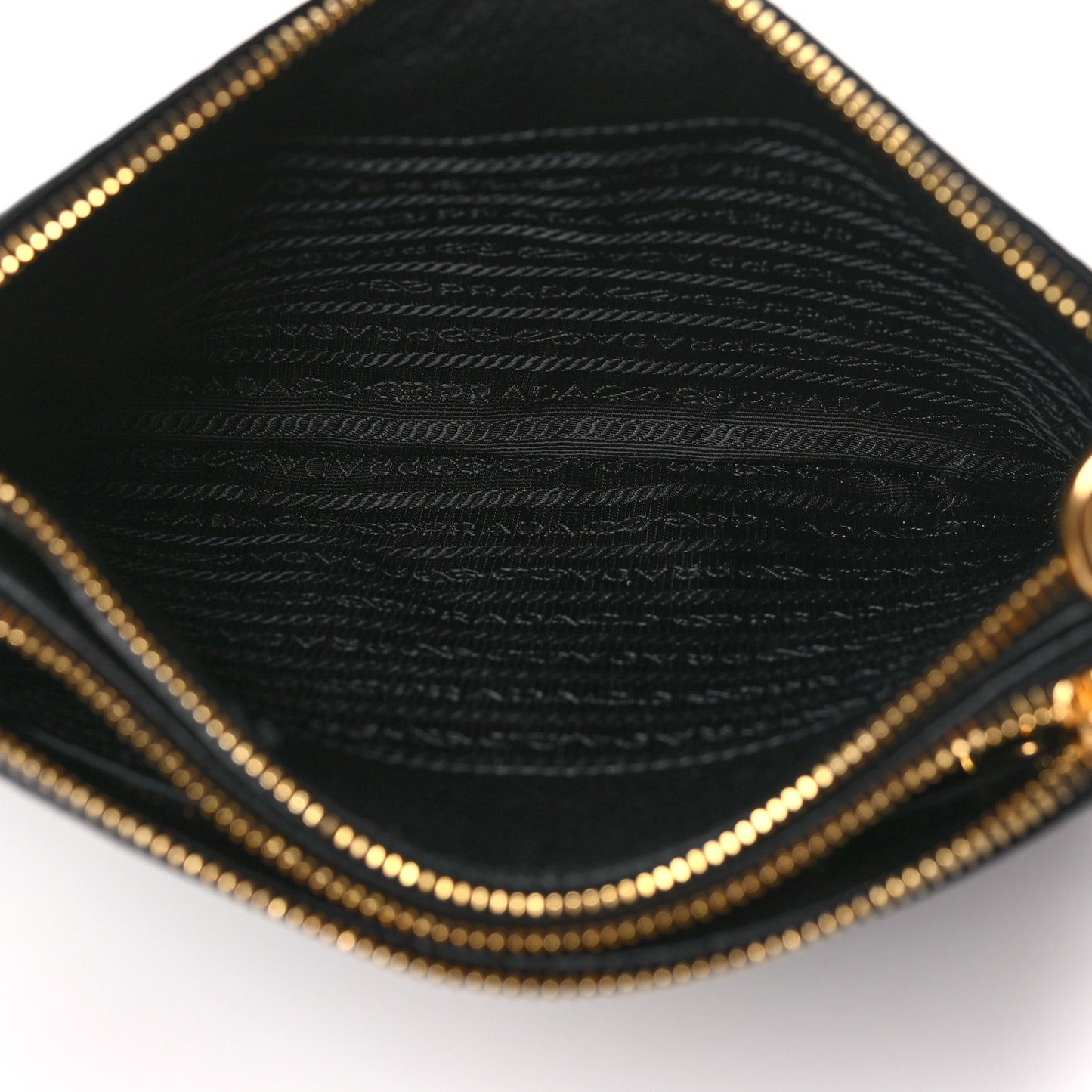 Vitello Phenix Double Zip Crossbody Bag Black