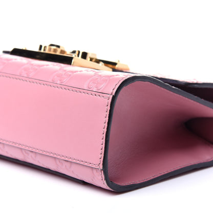 Gucci Guccissima Small Padlock Shoulder Bag Rose Baby Candy 7 of 12