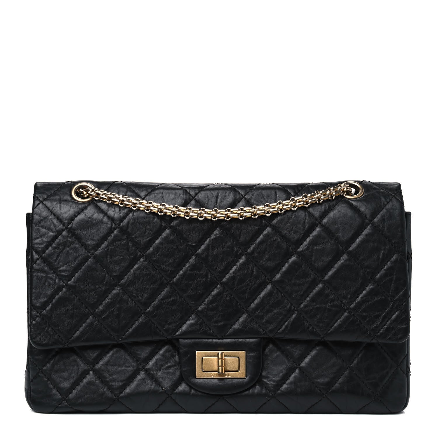 Chanel Aged Calfskin Quilted 2.55 Reissue 227 Flap Black 1 of 5