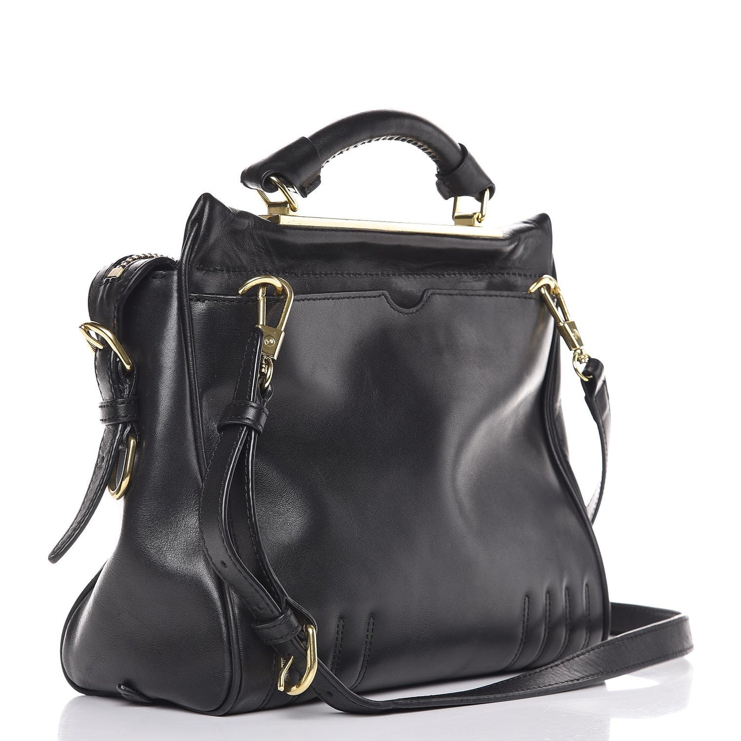 3.1 Calfskin Small Ryder Satchel Black
