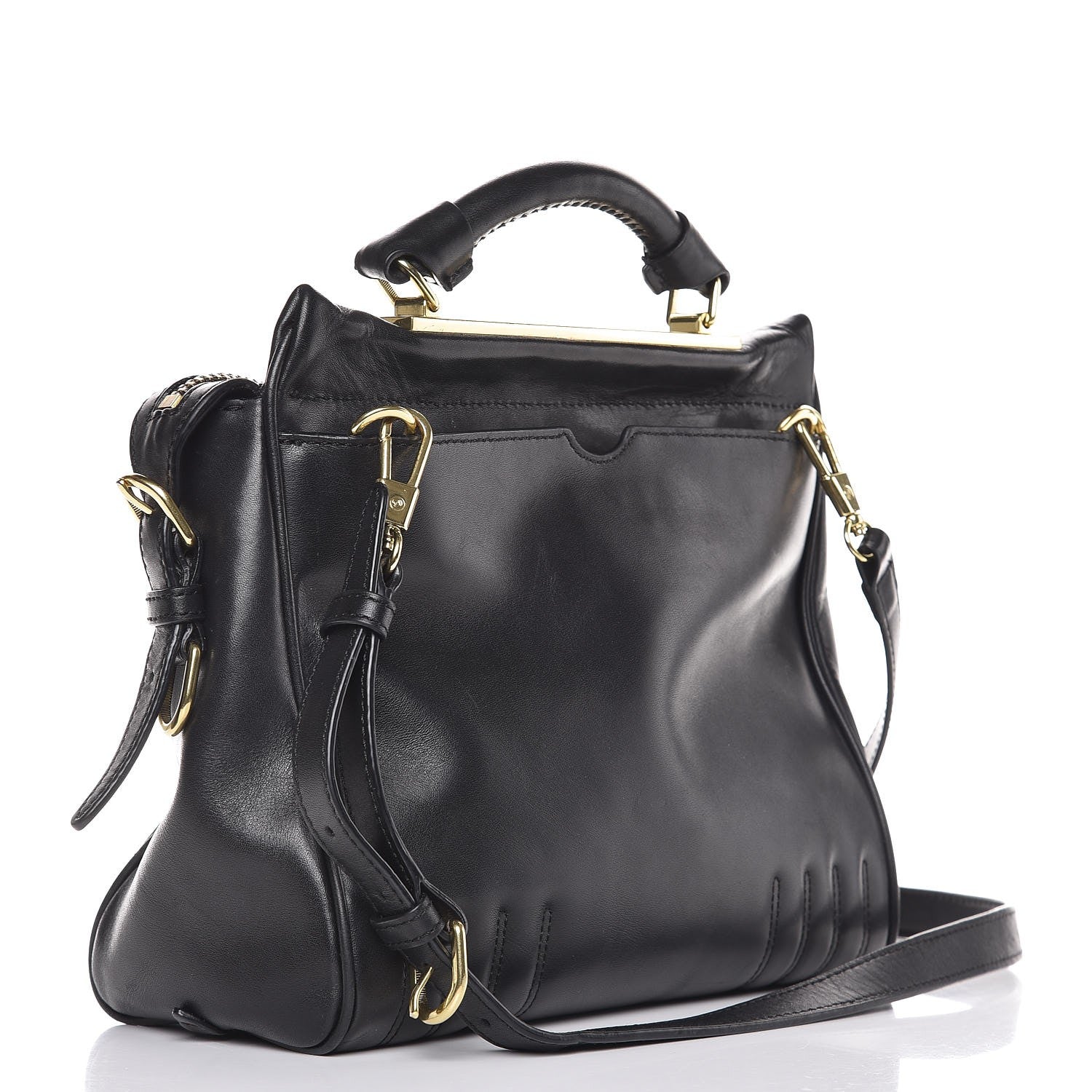 3.1 Phillip Lim 3.1 Calfskin Small Ryder Satchel Black 4 of 14