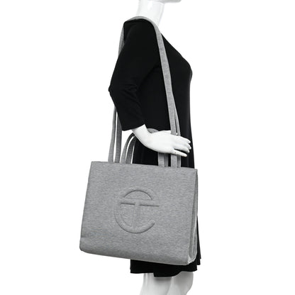 Telfar X UGG Fleece Medium Shopping Bag Grey 2 of 13