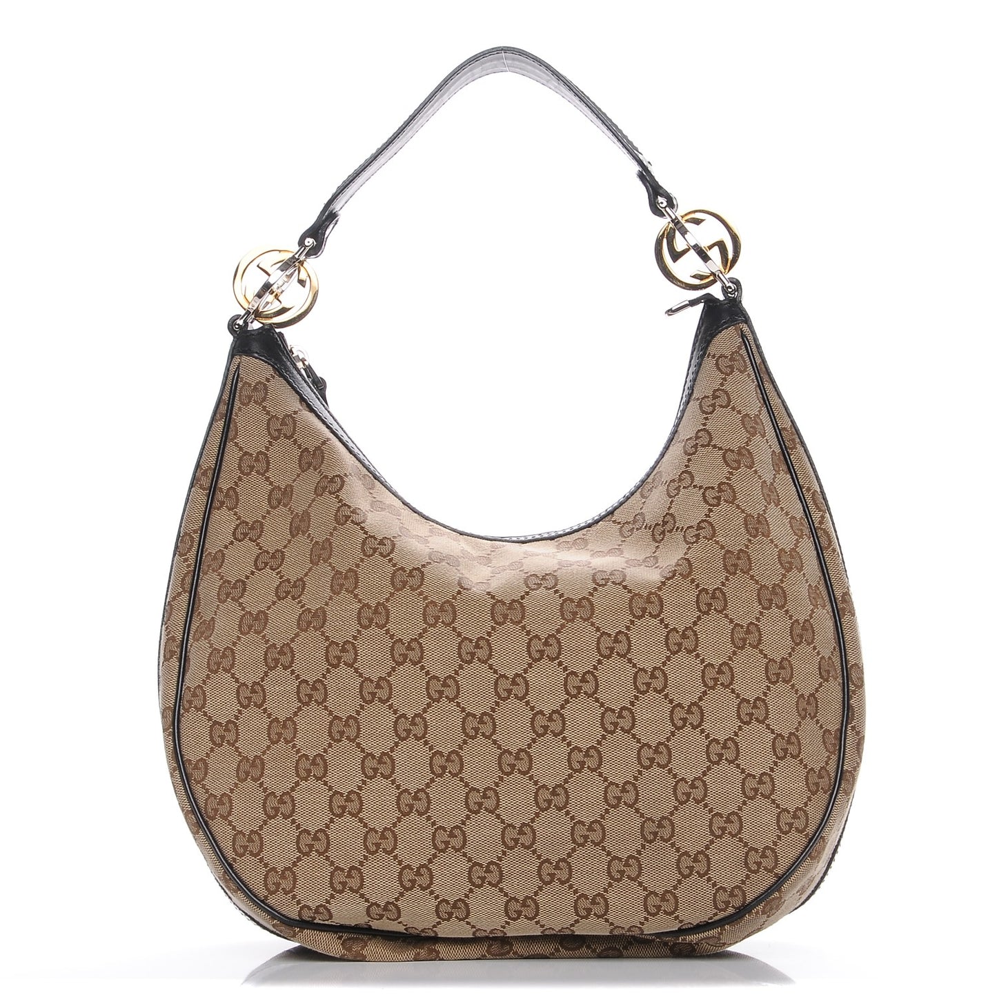 Monogram Medium GG Twins Hobo Black