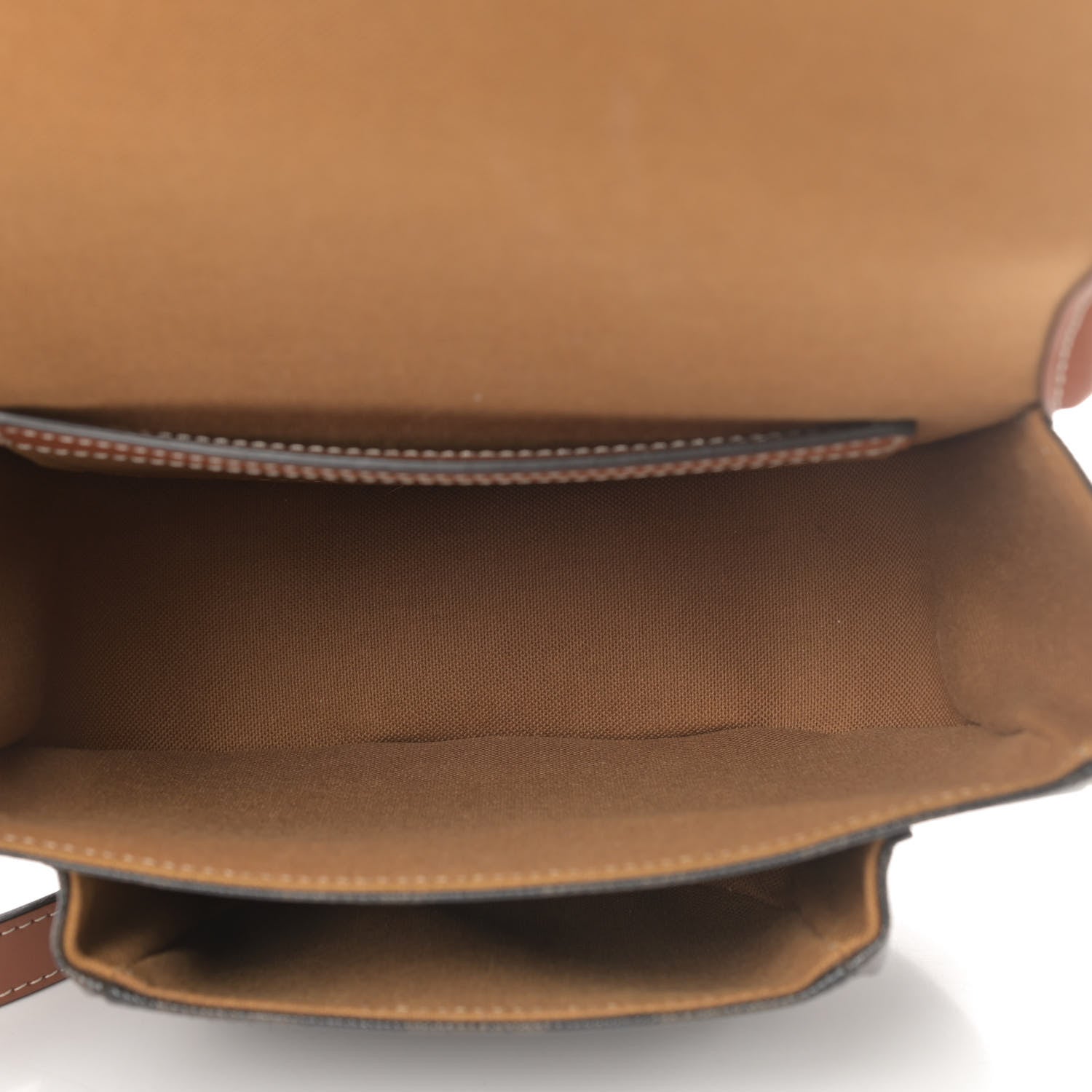 Celine Triomphe Canvas Medium Folco Bag Tan 5 of 11