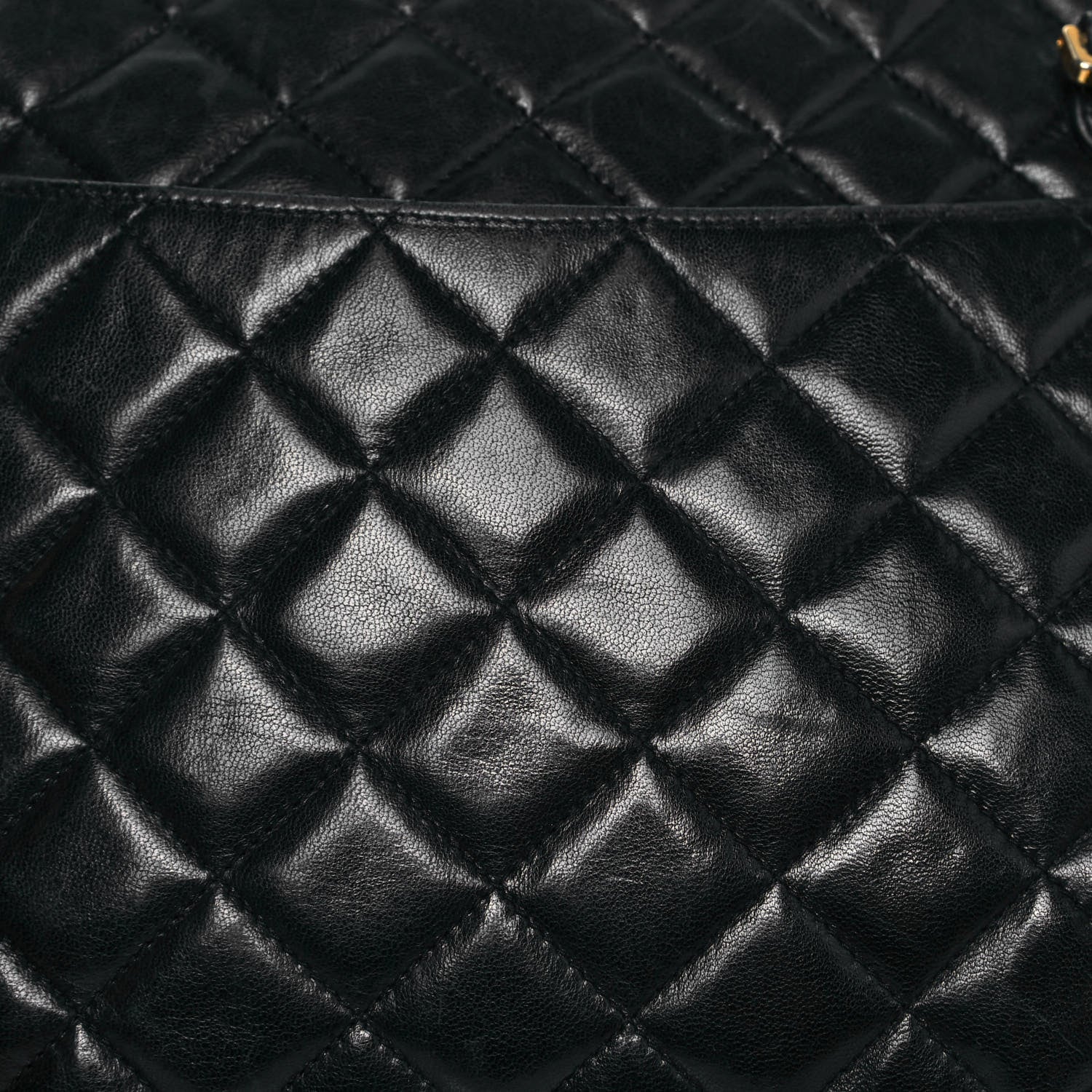 Chanel Lambskin Quilted Shoulder Bag Black 8 of 19
