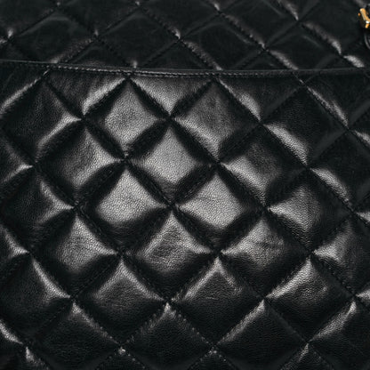 Chanel Lambskin Quilted Shoulder Bag Black 8 of 19
