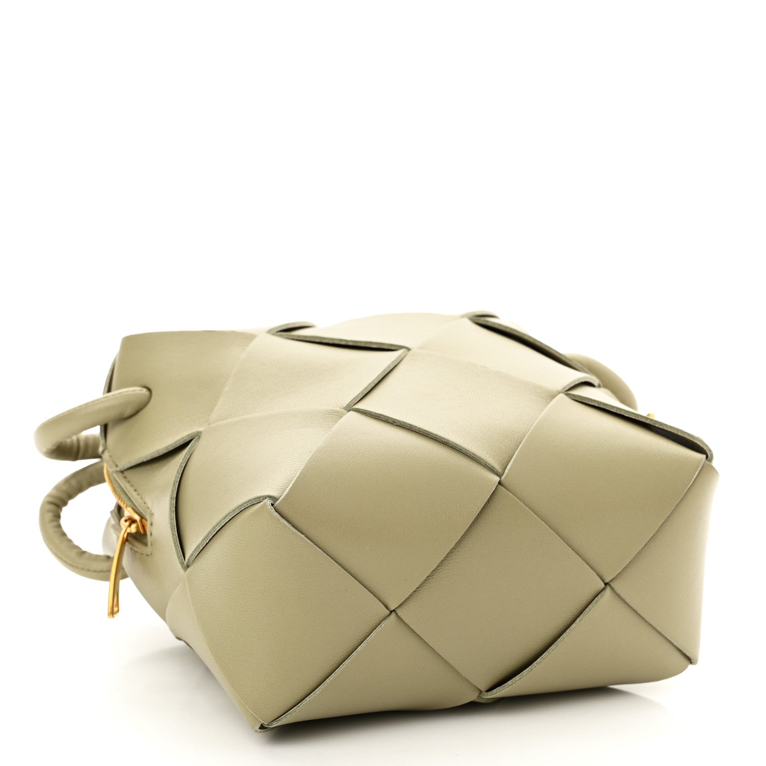 Bottega Veneta Lambskin Maxi Intrecciato Mini Cassette Camera Bag Travertine 4 of 9