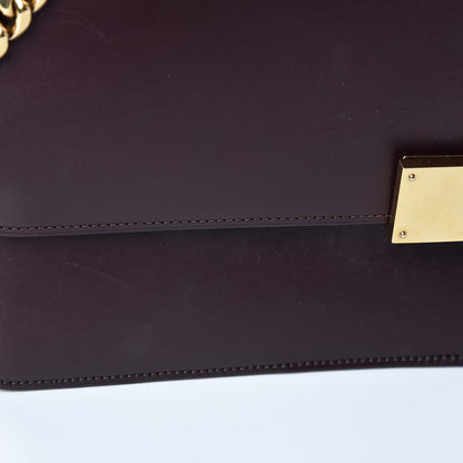 Celine Smooth Calfskin Large Case Chain Flap Burgundy 12 of 13