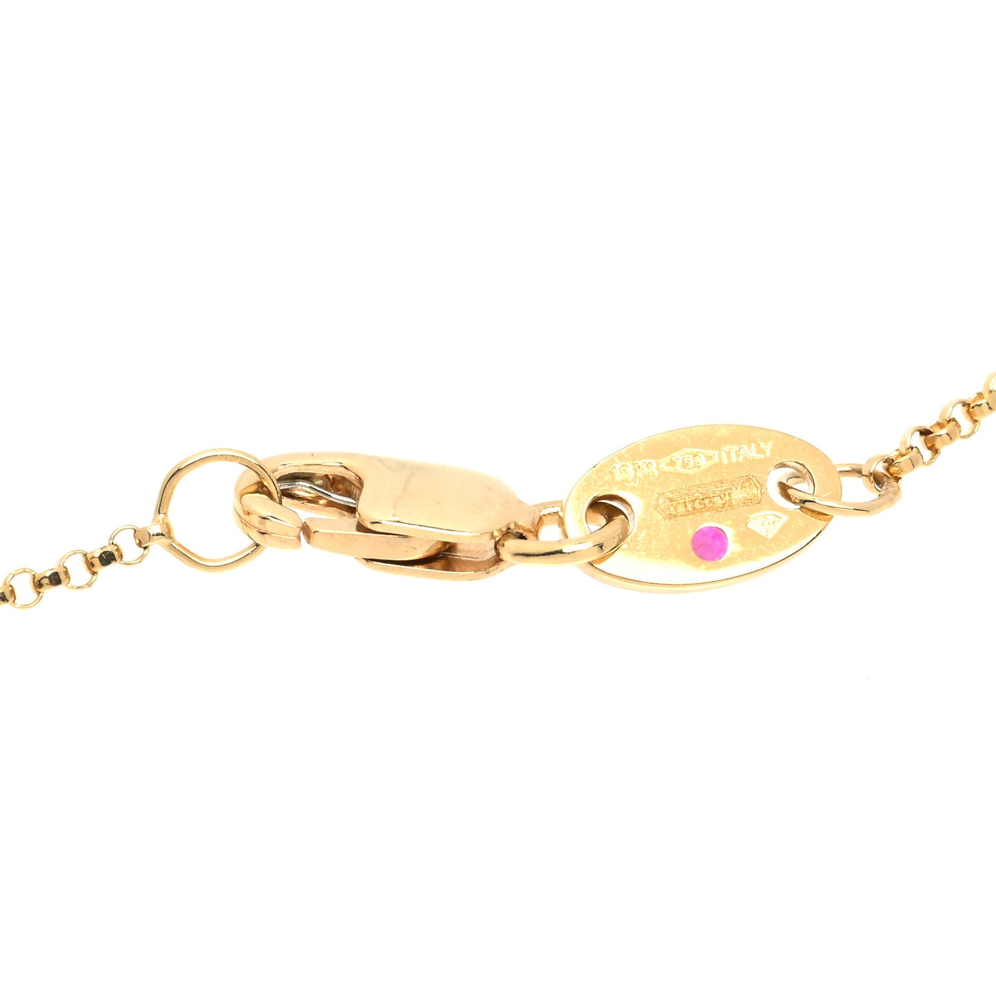 18K Yellow Gold Diamond Letter B Pendant Necklace