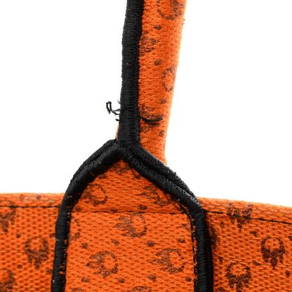 Christian Dior Canvas Embroidered Medium Dino Book Tote Orange Multicolor 11 of 12