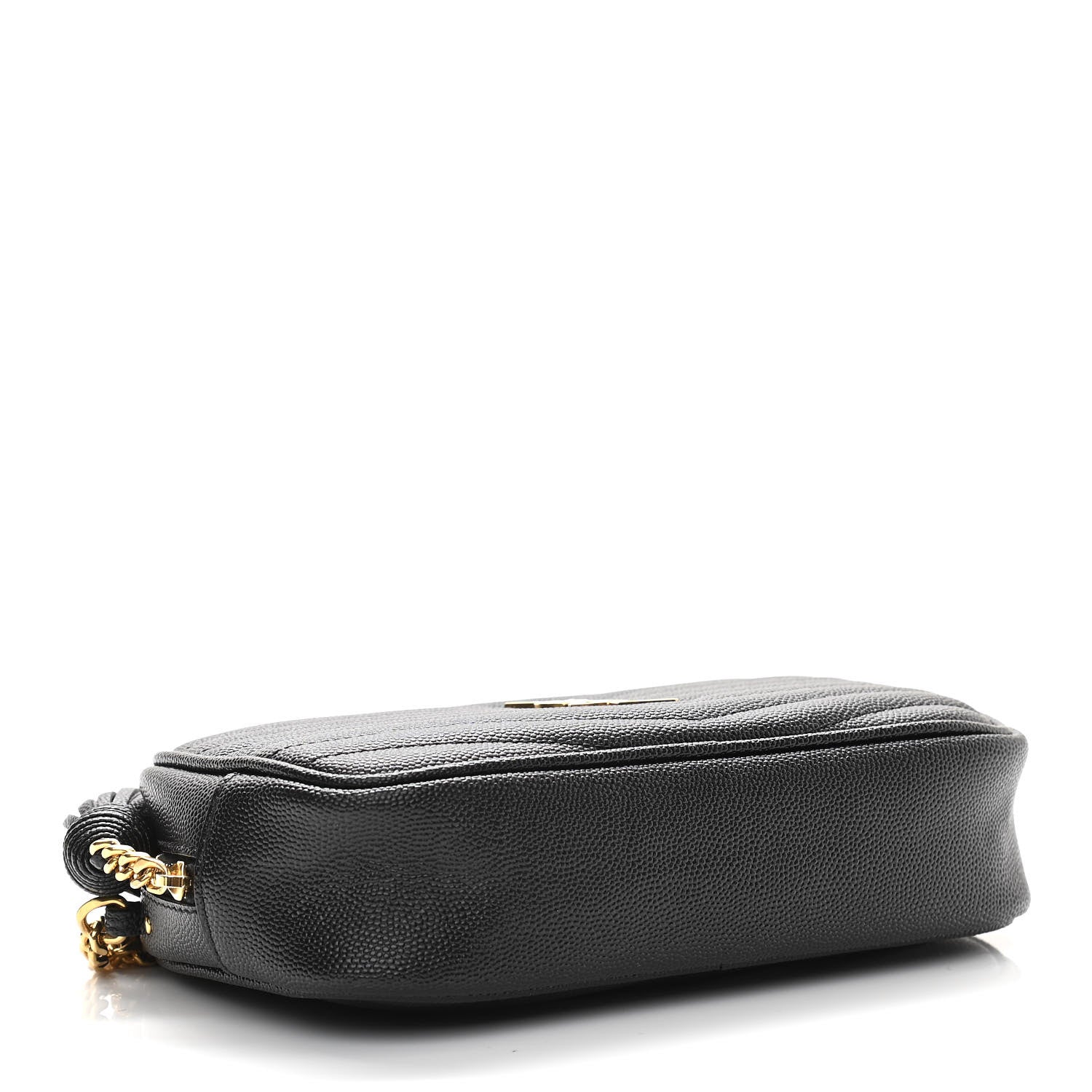 Saint Laurent Grain De Poudre Matelasse Monogram Mini Lou Camera Bag Black 4 of 10