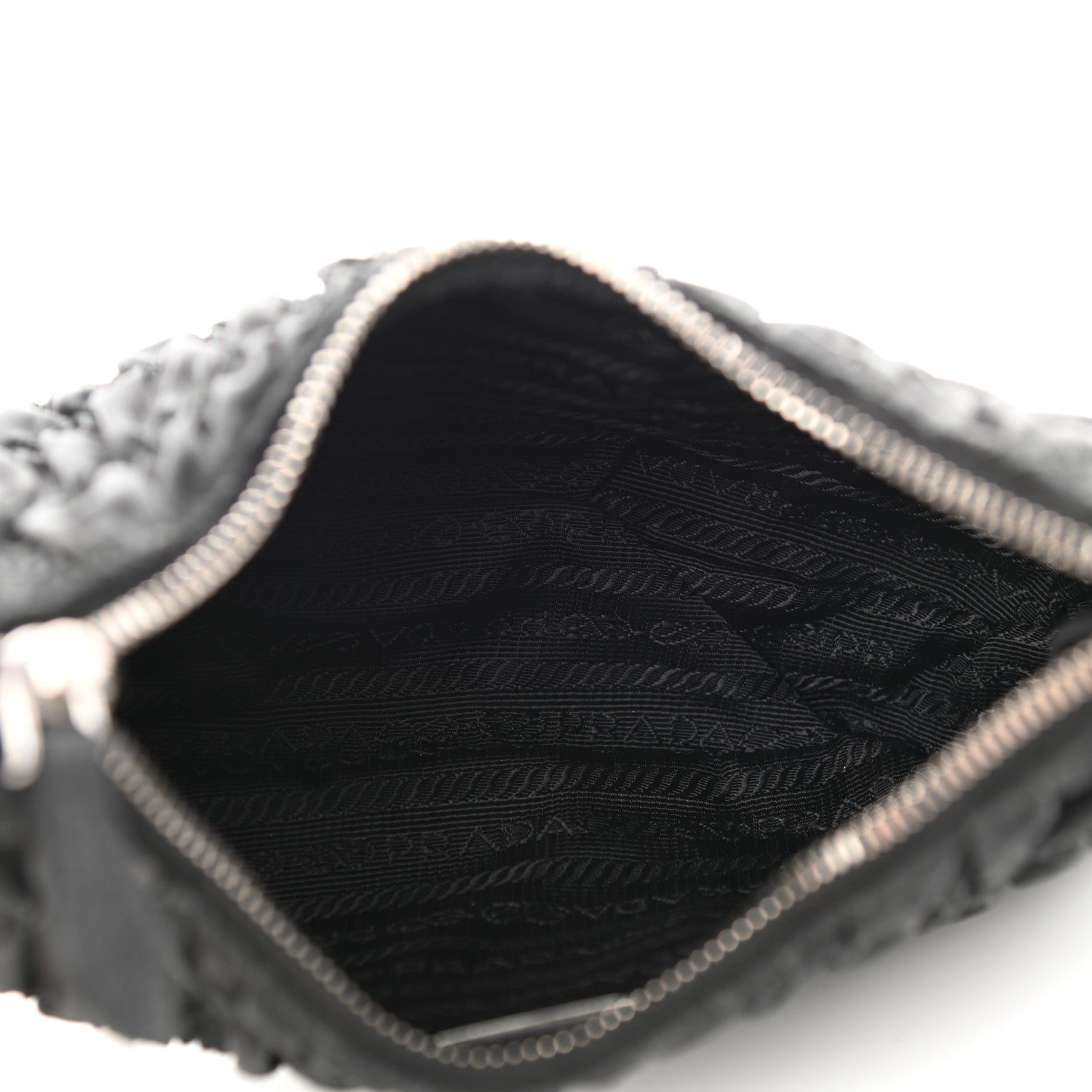 Prada Tessuto Nylon Gaufre Shoulder Bag Black 4 of 12