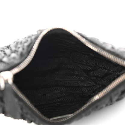 Prada Tessuto Nylon Gaufre Shoulder Bag Black 4 of 12