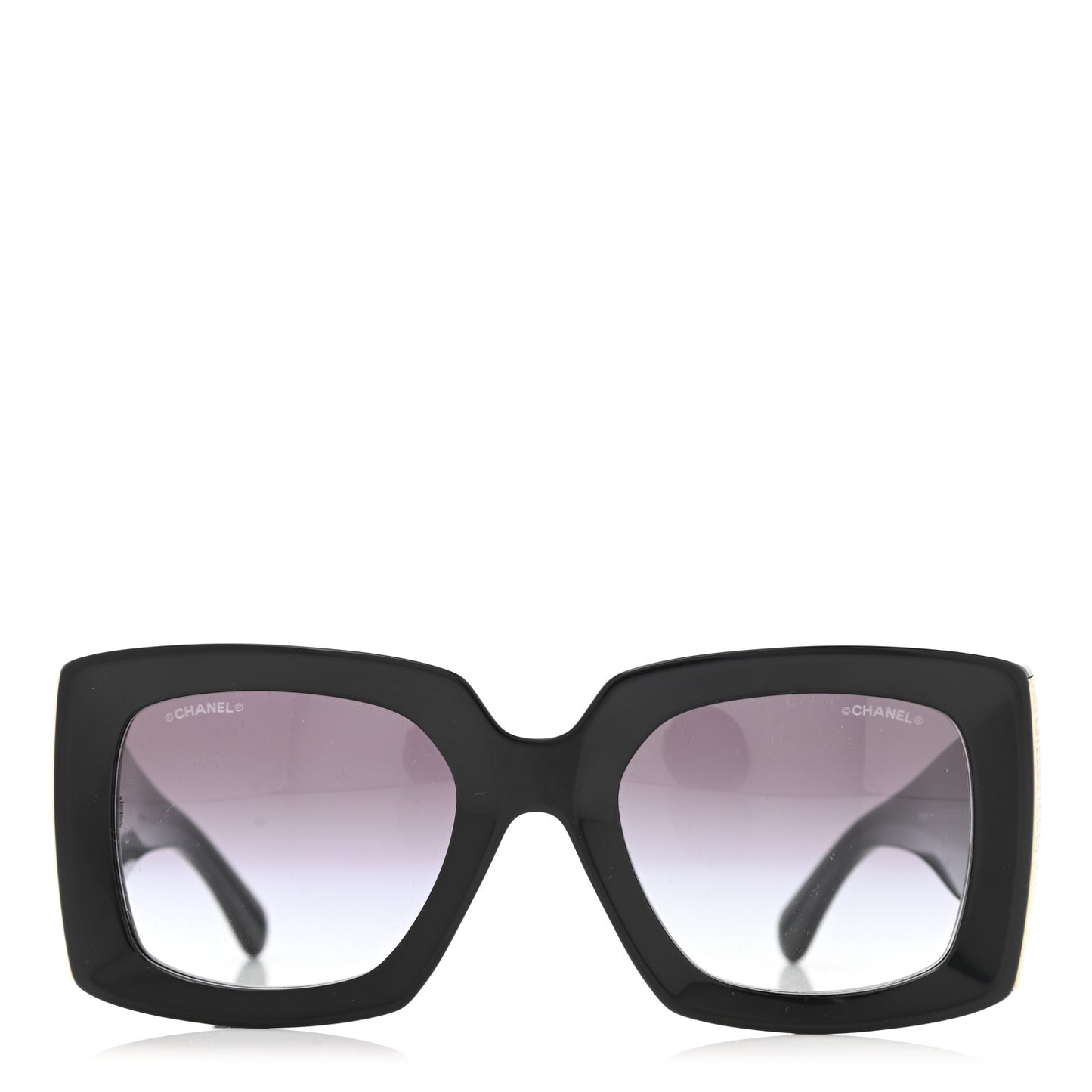 Acetate Rectangle Sunglasses 5435 Black