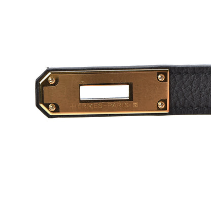 Hermes Togo Matte Alligator Kelly Retourne Touch 28 Black 28 of 39