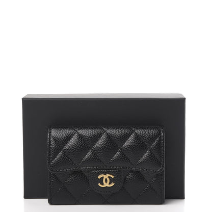 Chanel Caviar Quilted Flap Card Holder Black 9 of 9