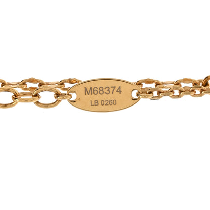 Louis Vuitton Metal Blooming Strass Necklace Gold 6 of 7