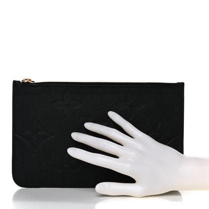 Louis Vuitton Empreinte Monogram Giant Neverfull MM Pochette Black 2 of 10