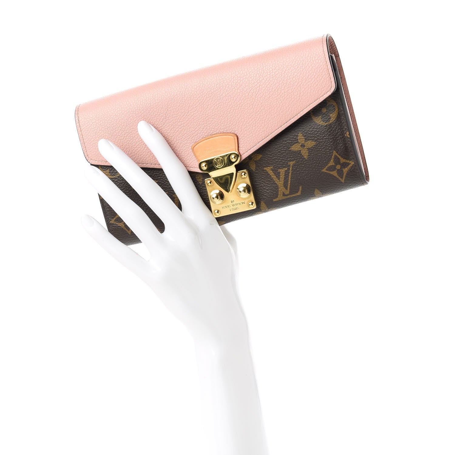 Louis Vuitton Monogram Pallas Wallet Rose Ballerine 2 of 10