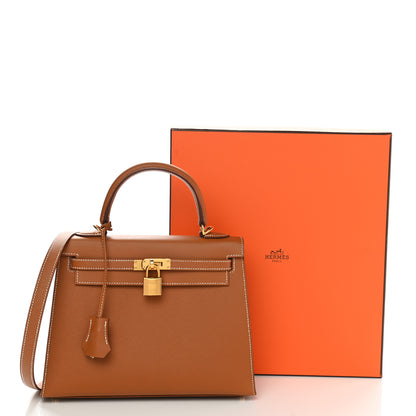 Hermes Epsom Kelly Sellier 25 Gold 10 of 10