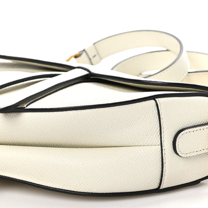 Christian Dior Grained Calfskin Saddle Bag With Strap Latte 10 of 10
