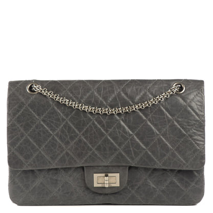 Chanel Aged Calfskin Quilted 50th Anniversary 2.55 Reissue 227 Flap Grey 1 of 8