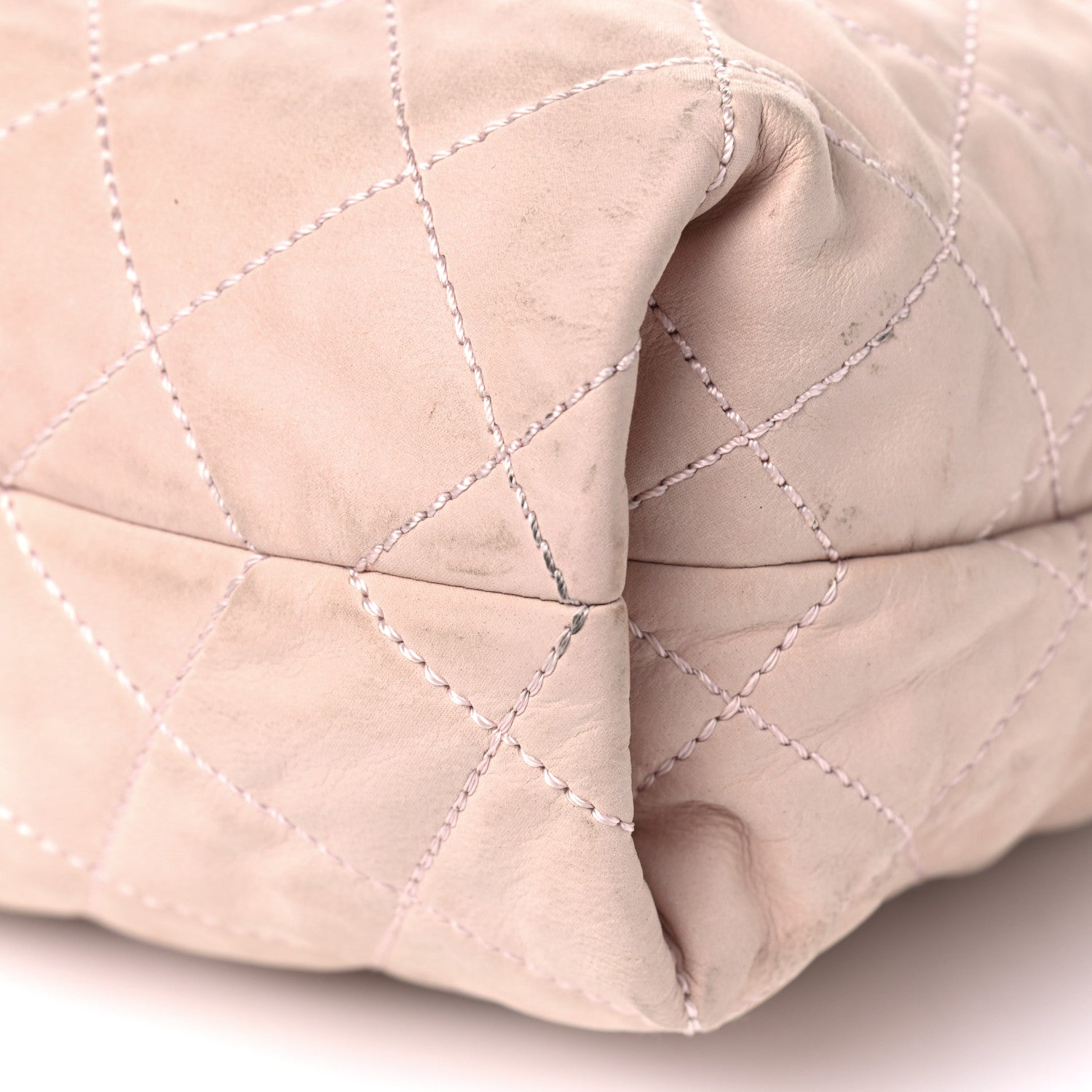 Chanel Iridescent Calfskin Quilted Coco Daily Hobo Rose Clair 9 of 10