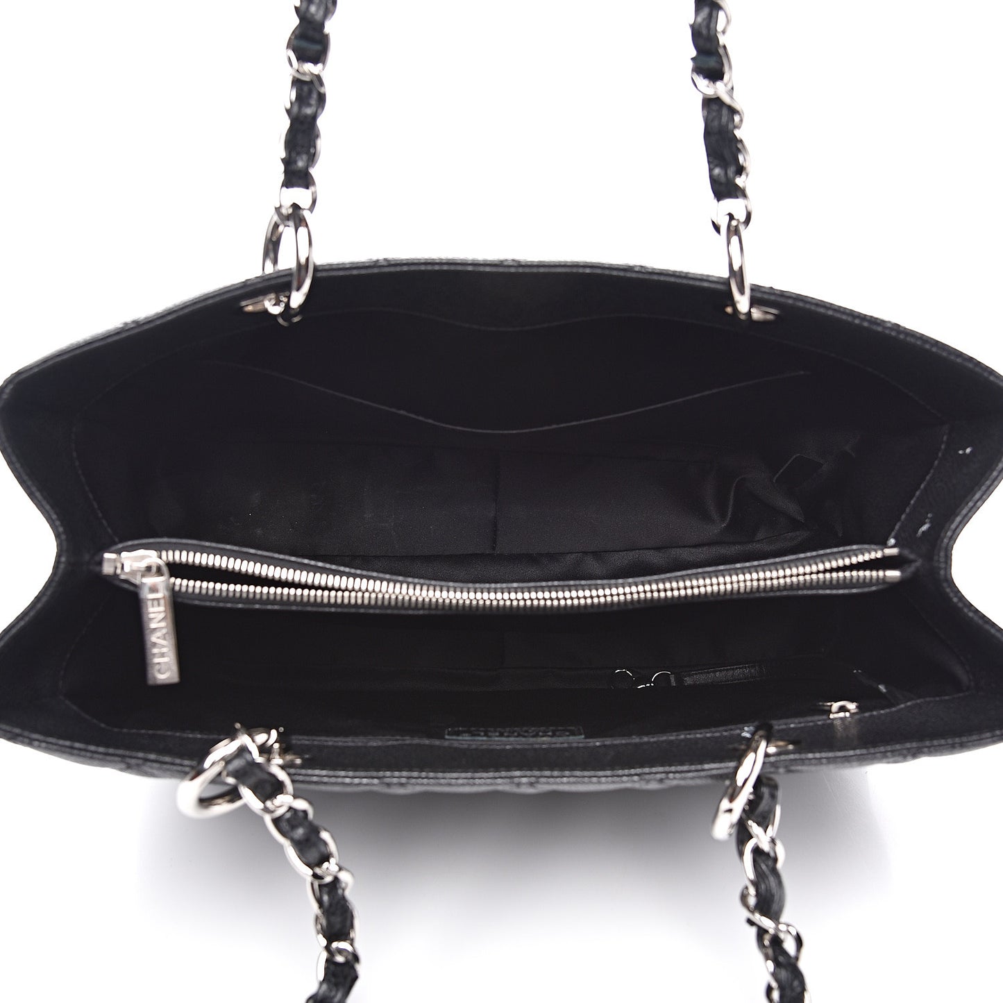 Caviar Quilted Grand Shopping Tote GST Black