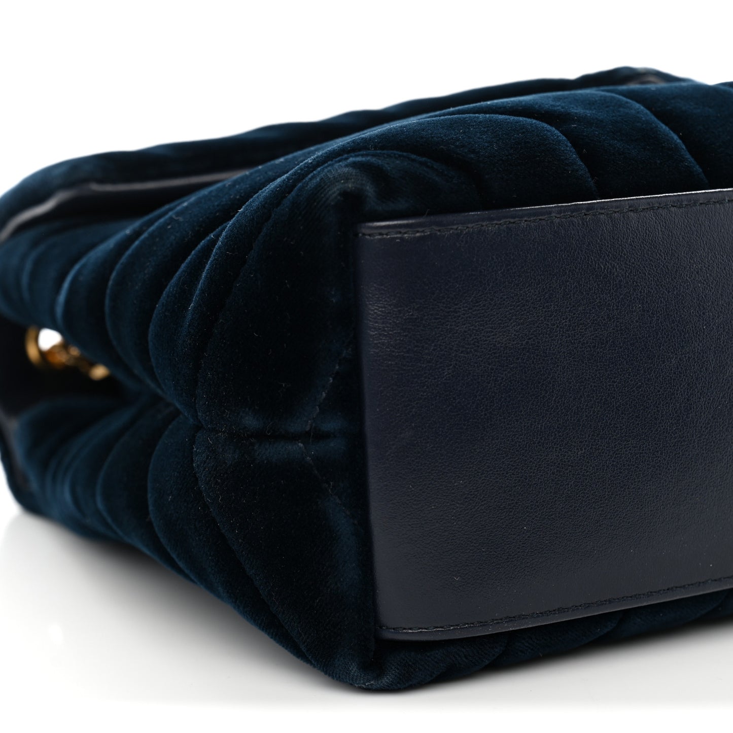 Velvet Y Quilted Monogram Small Loulou Chain Satchel Medium Blue