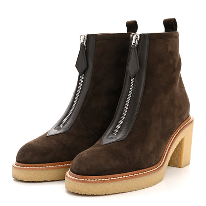 Hermes Suede Womens Jingle 55 Ankle Boot 36.5 4 of 9
