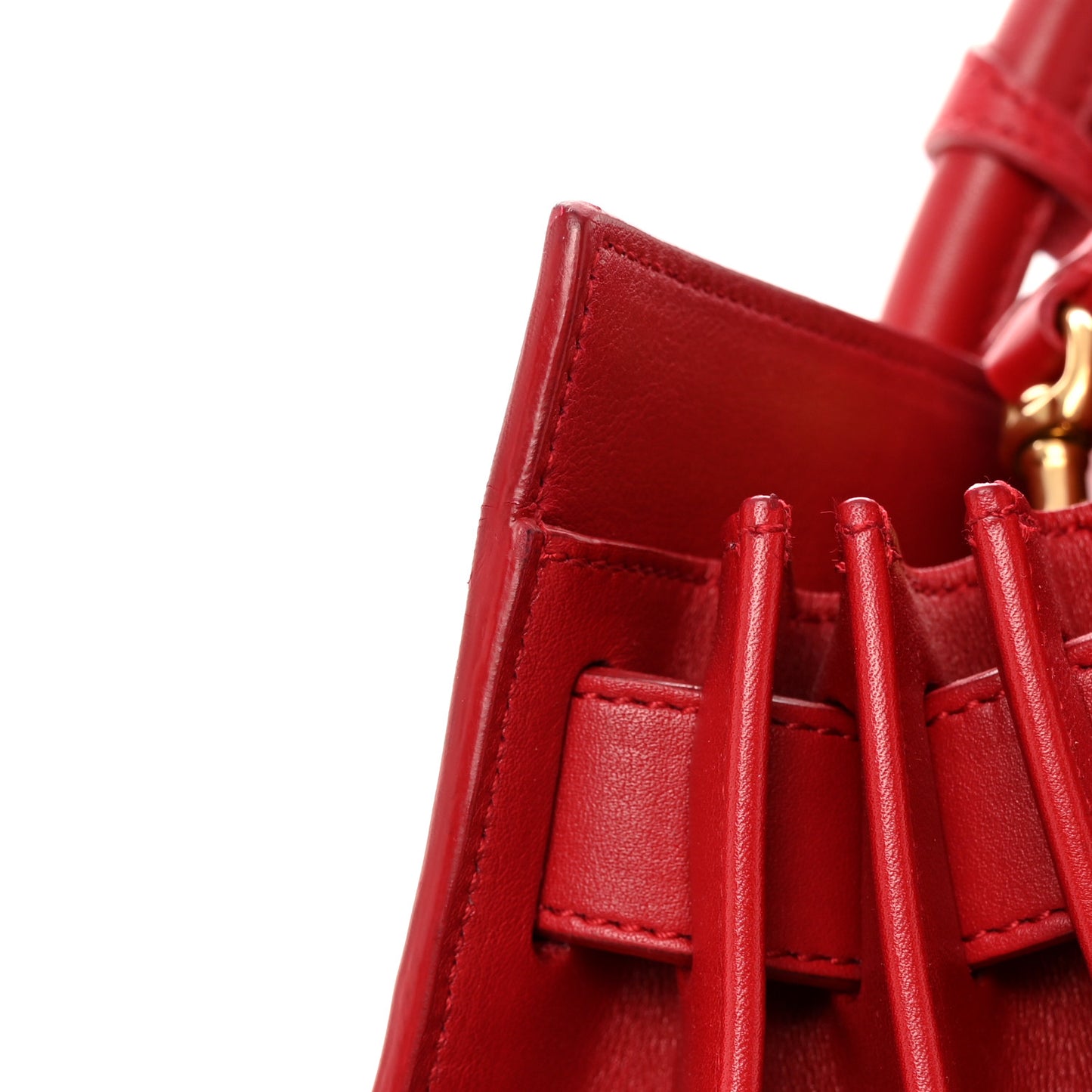 Calfskin Small Sac De Jour Lipstick Red