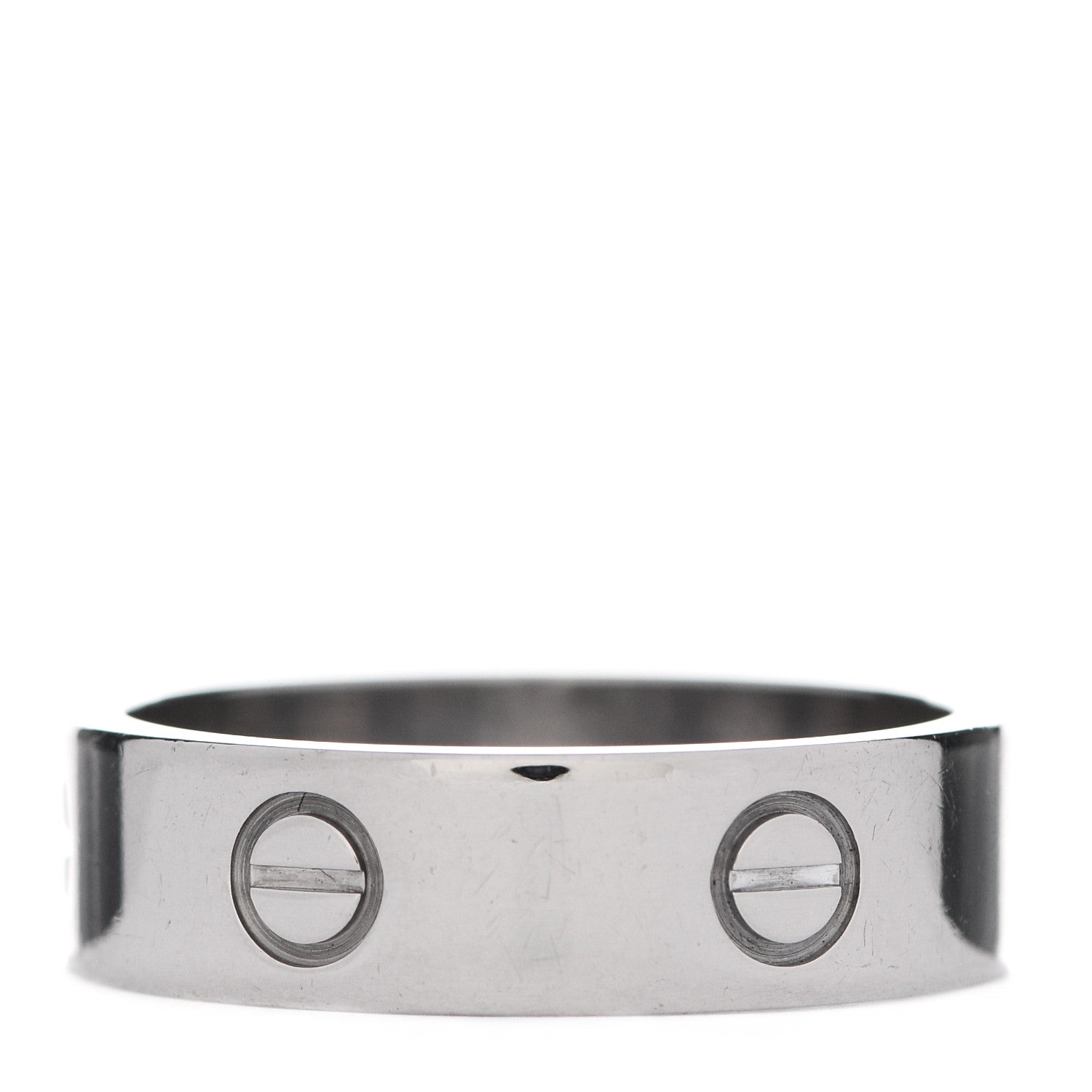 Cartier 18K White Gold 6mm LOVE Ring 60 9 3 of 4