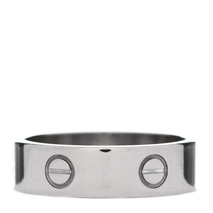 Cartier 18K White Gold 6mm LOVE Ring 60 9 3 of 4