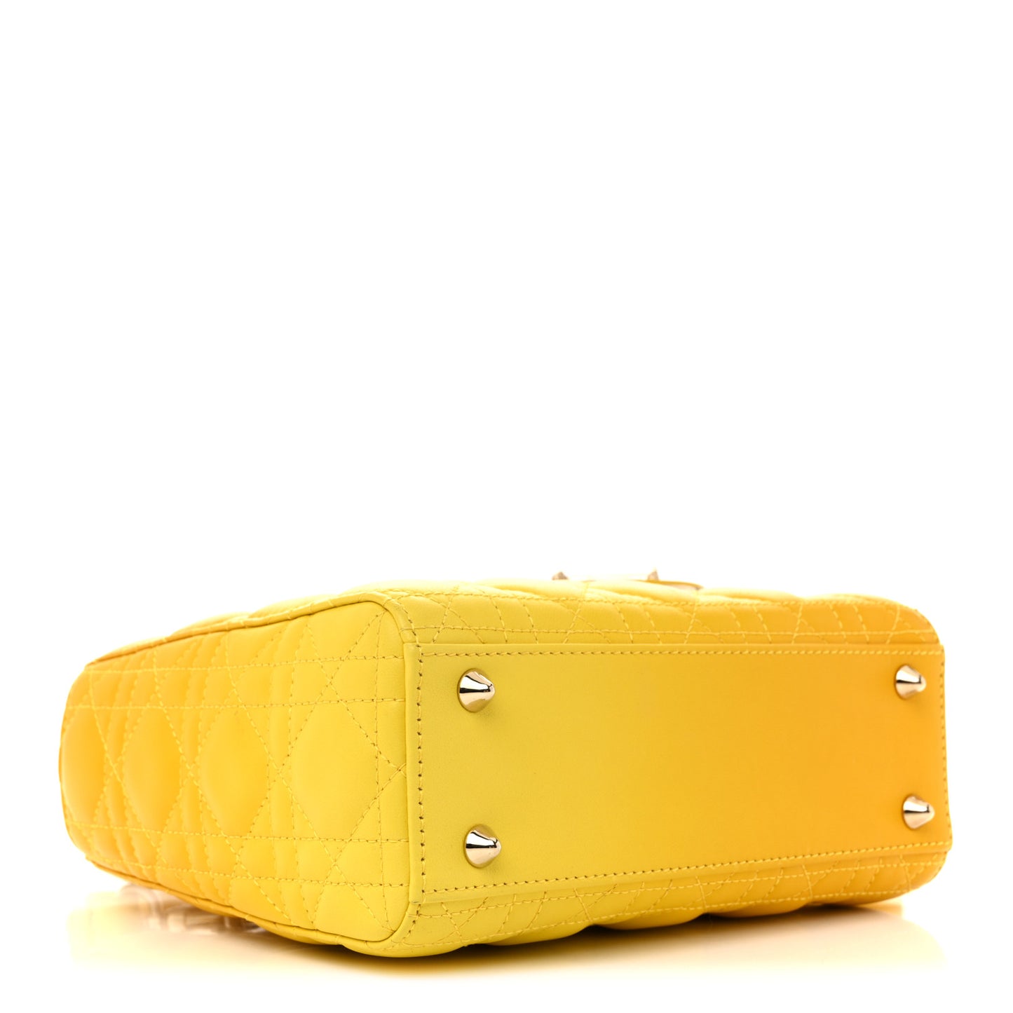 Lambskin Cannage Gradient Small My ABCDior Lady Dior Yellow