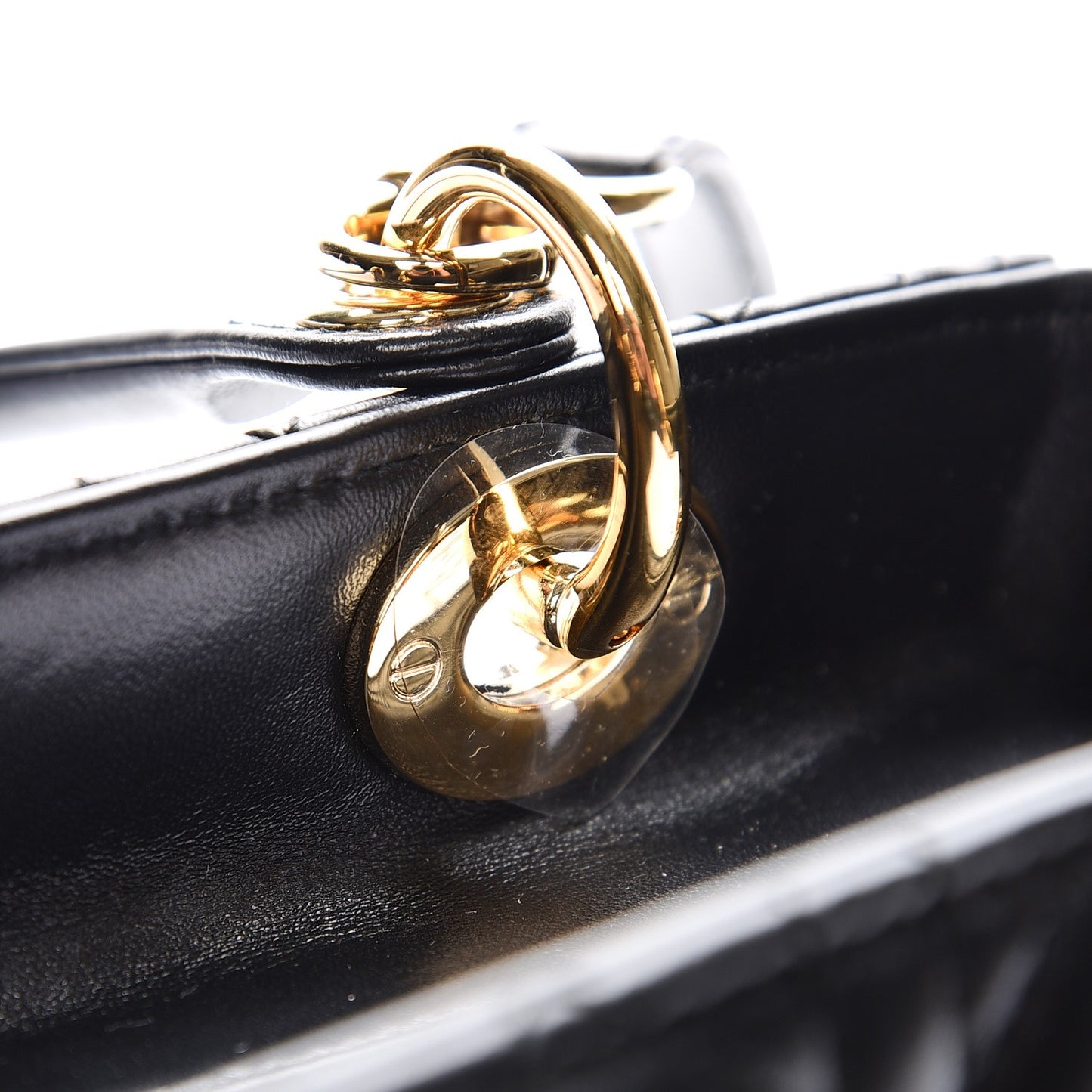 Lambskin Cannage Medium Lady Dior Black