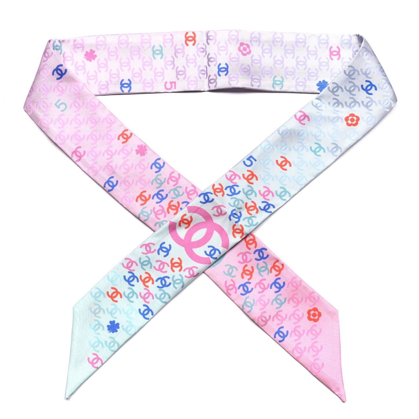 Silk CC Slim Bandeau Pink Light Blue Red