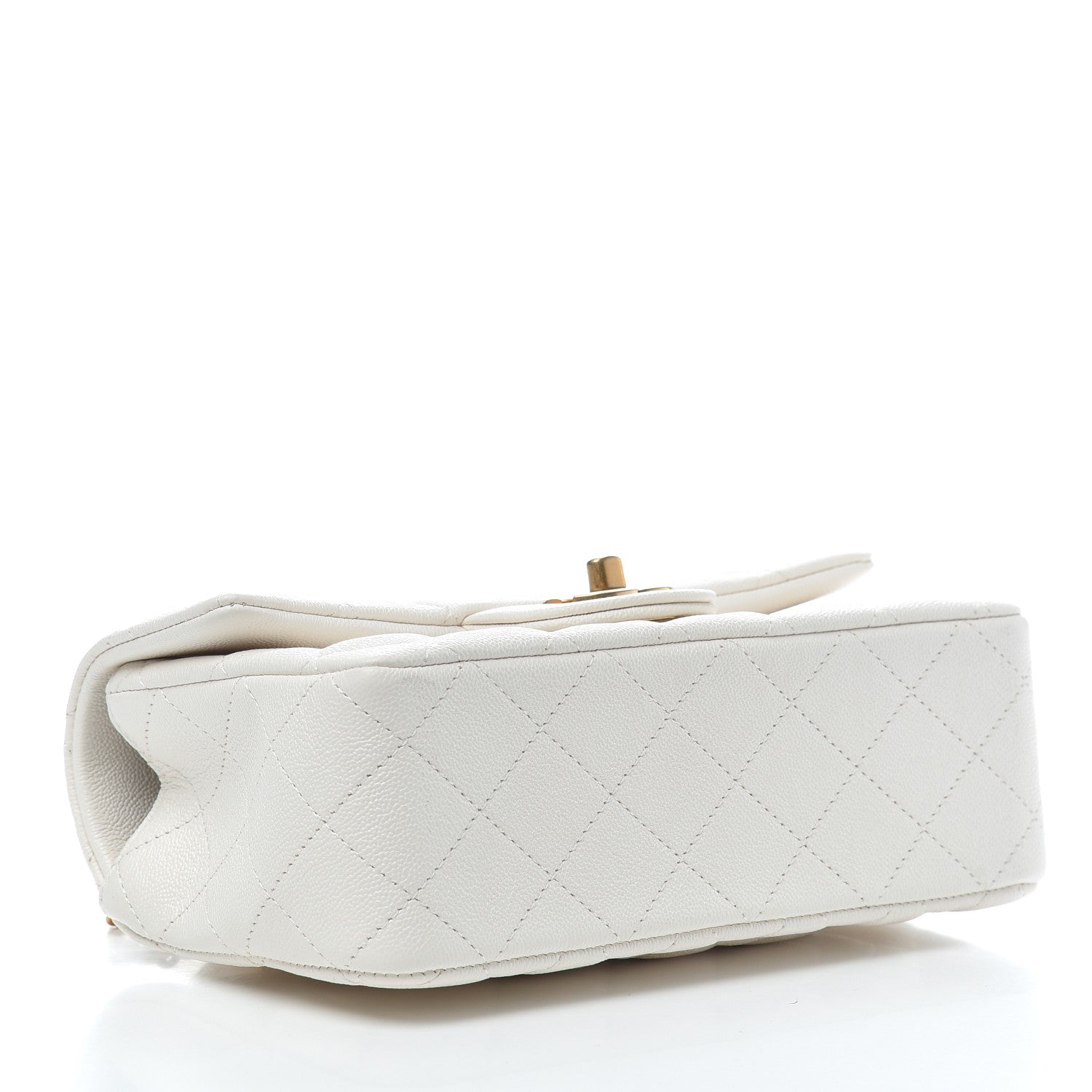 Chanel Caviar Quilted Mini Top Handle Rectangular Flap White 4 of 11