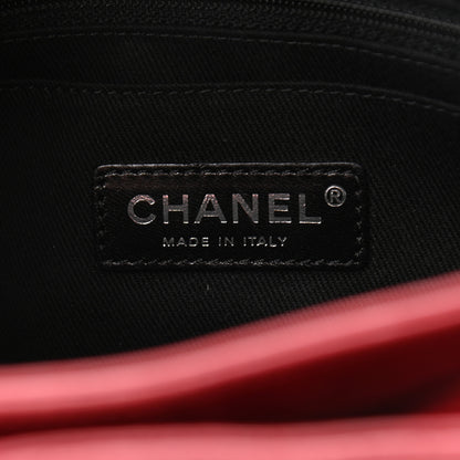 Chanel Aged Calfskin Quilted Zip Clutch Dark Red 6 of 13